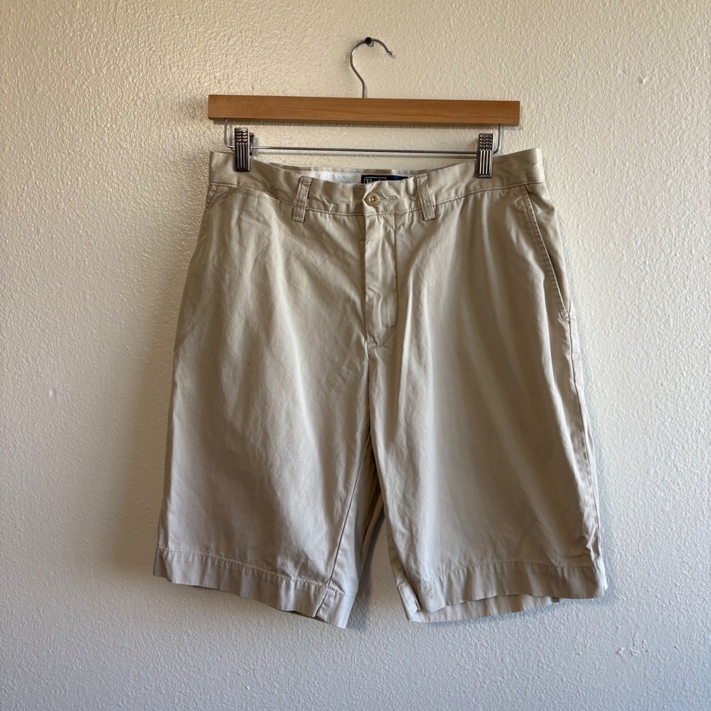 Polo Ralph Lauren Size 34 Beige Chino Shorts Preppy Neutral Minimalist Classic